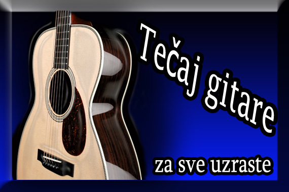 Upisi u tijeku:  Tečaj gitare za djecu i odrasle od rujna 2013.