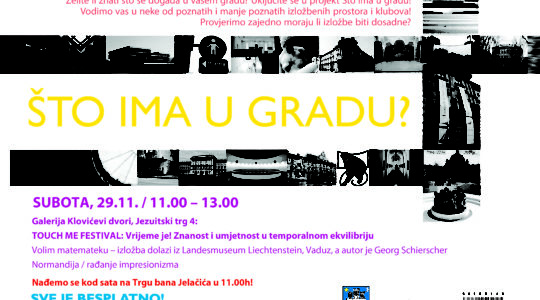 ŠTO IMA U GRADU?/besplatan obilazak izložaba za srednjoškolce