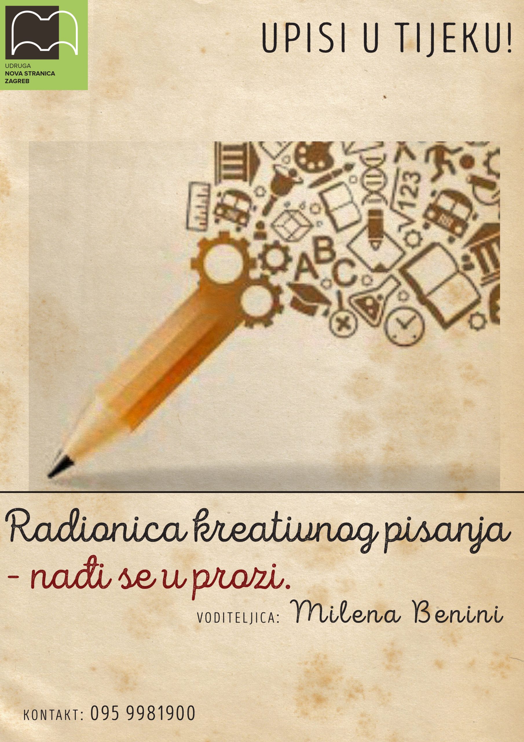 Radionica kreativnog pisanja – NAĐI SE U PROZI!