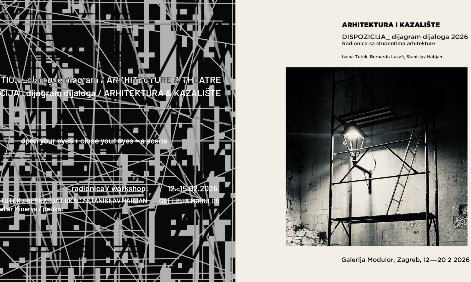 DISPOZICIJA 2026_ dijagram dijaloga / arhitektura & kazalište DISPOZICIJA 2026_ dijagram dijaloga / arhitektura & kazalište