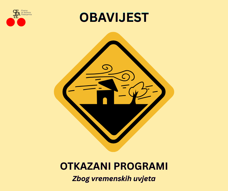 Obavijest o otkazivanju programa (27. ožujka 2026.)