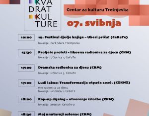 Kvadrat kulture – međukvartovska kulturna suradnja četiriju zagrebačkih centara